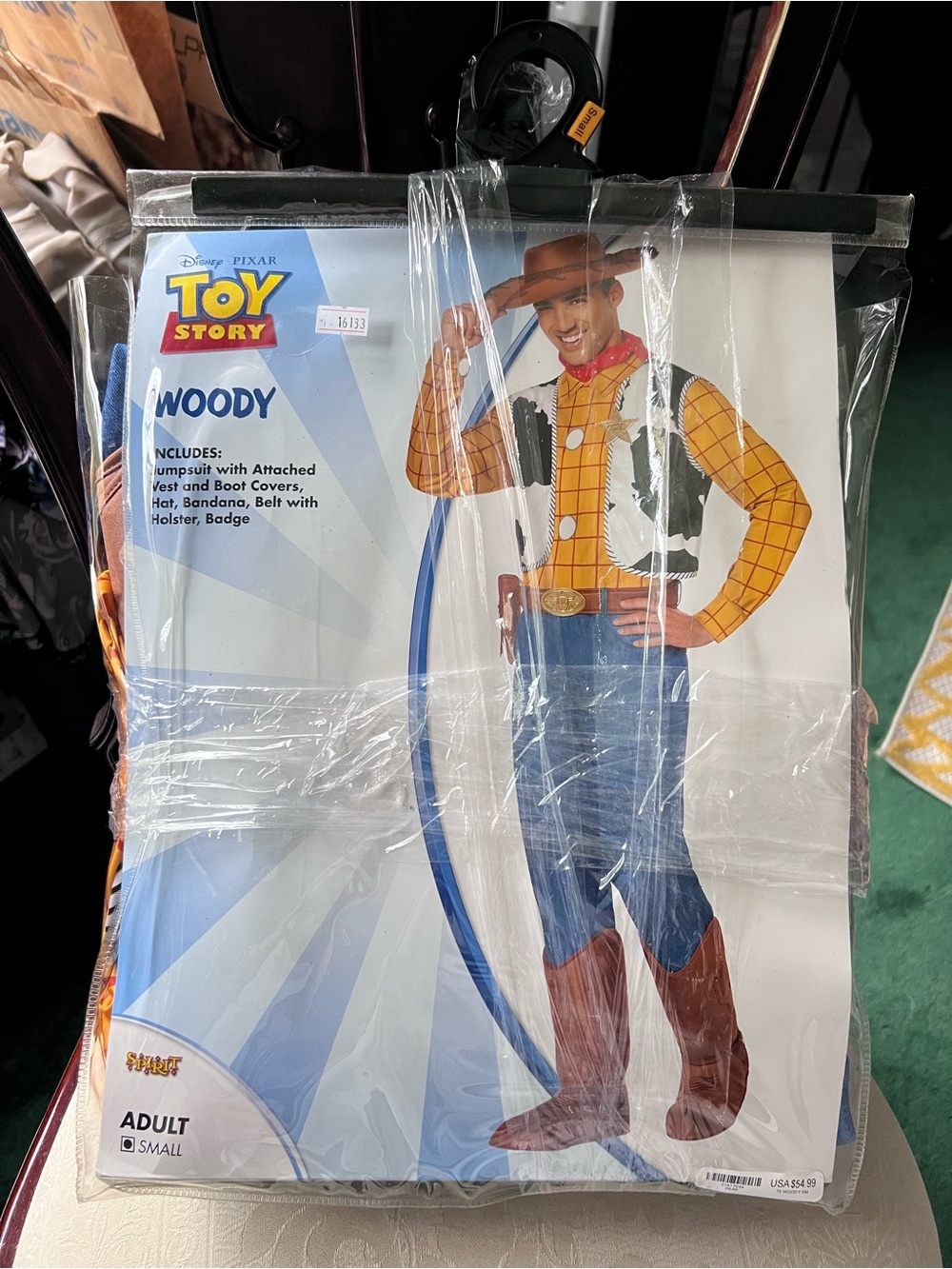 Disney Pixar Toy Story Woody Costume Adult Small Spirit Halloween